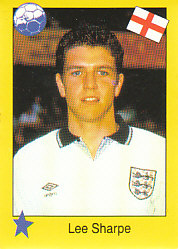 Lee Sharpe England samolepka Semic EM 92 #263